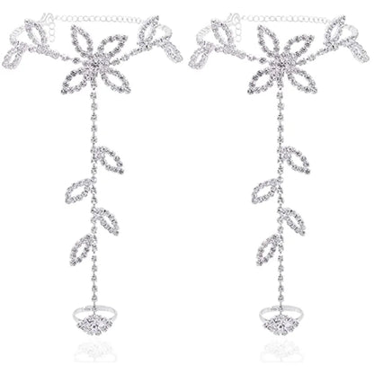 Medea Rhinestone Anklet