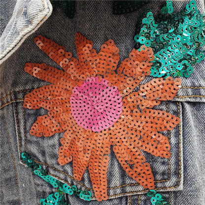 Chaqueta Gótica Sequins Sunflower