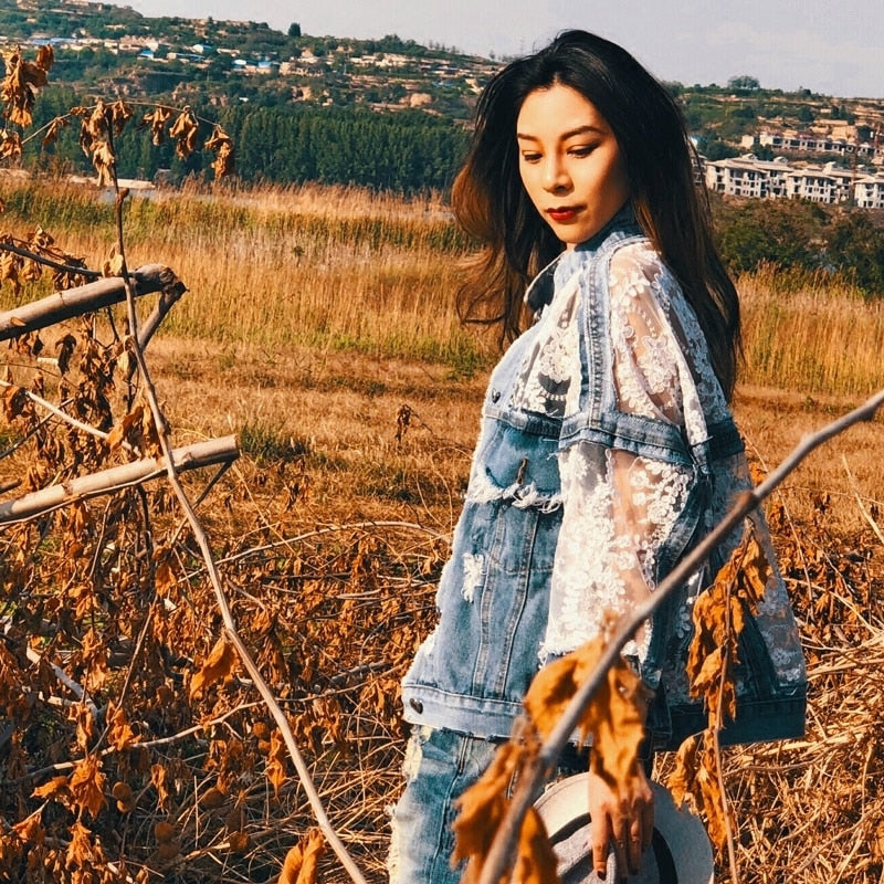 Chaqueta Gótica Frayed Edge Denim