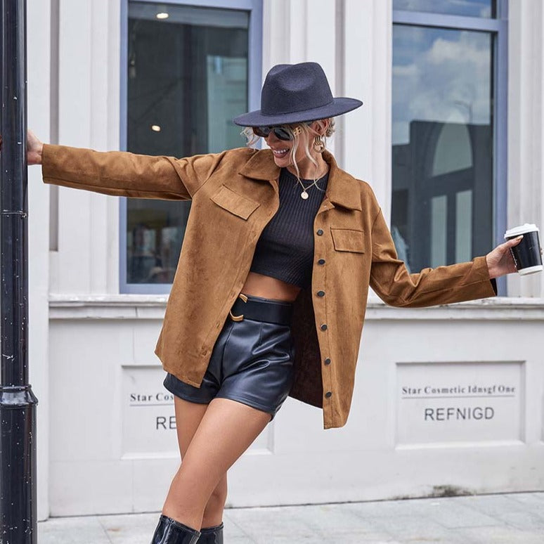 Chaqueta Gótica Suede Overshirt