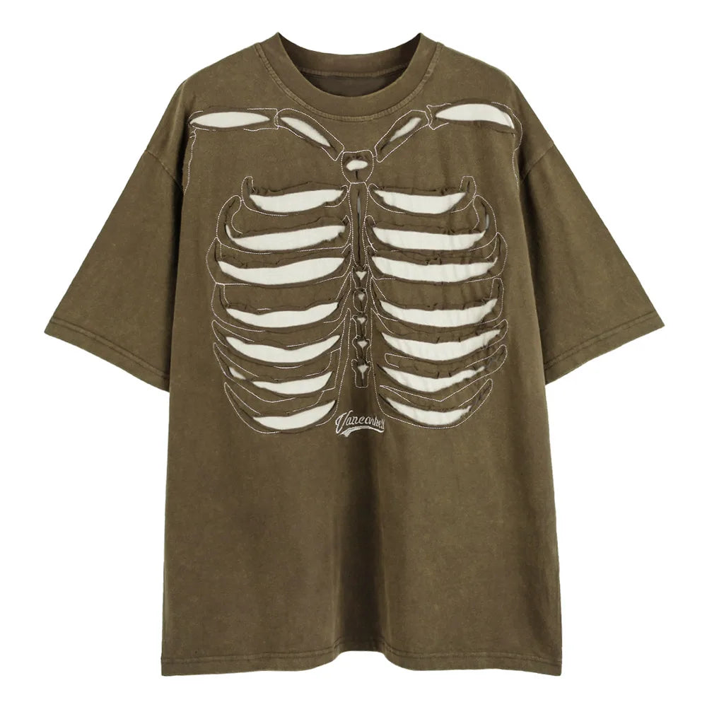 Camiseta Casual Negra del Vacío