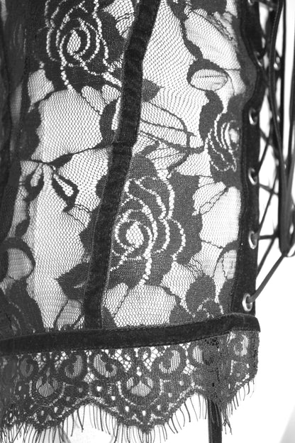 Top Gótico Leona de Encaje