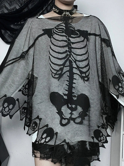 Gótico Skull Cape