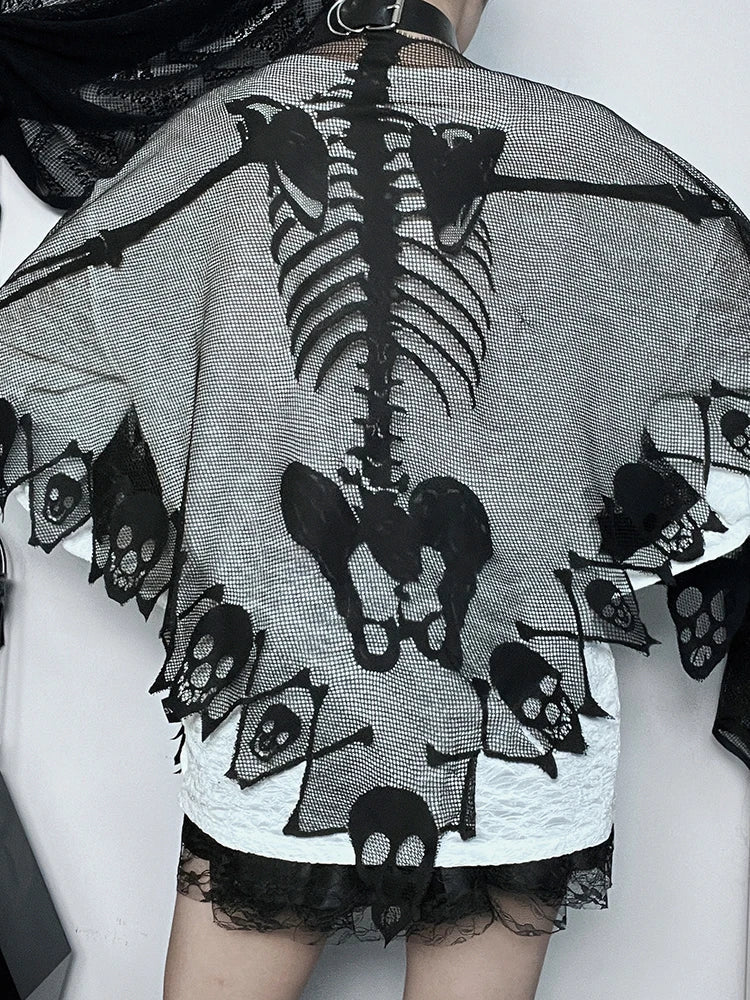 Gótico Skull Cape