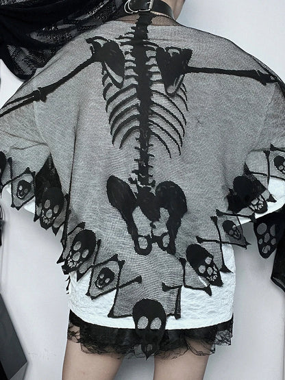 Gótico Skull Cape