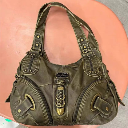 de Mujer Vintage Cuero Bolso
