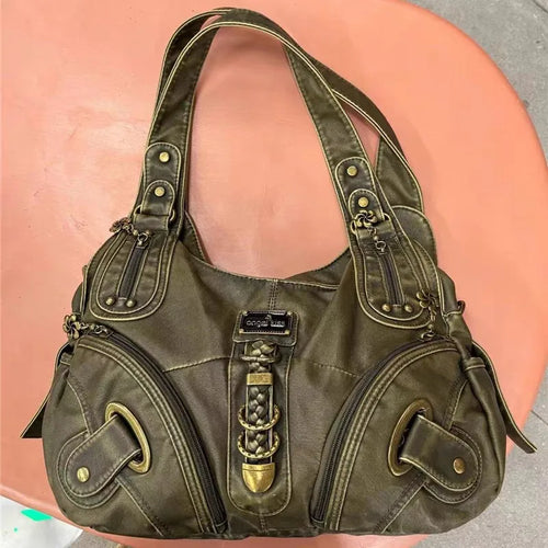 de Mujer Vintage Cuero Bolso