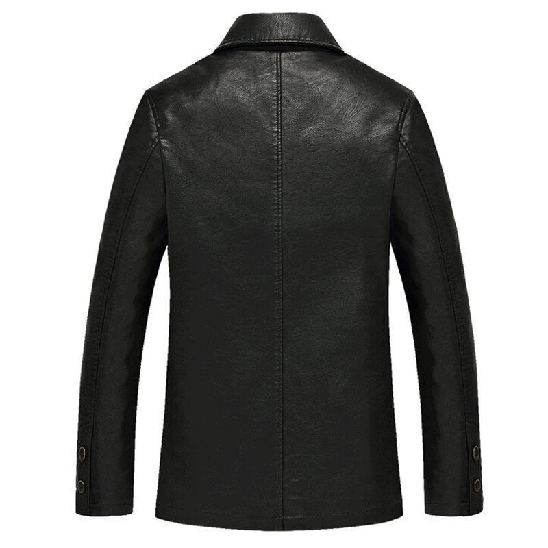 Chaqueta de Cuero Negra Dominante