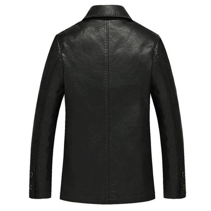 Chaqueta de Cuero Negra Dominante