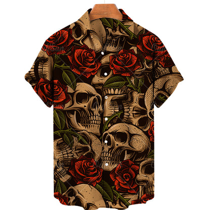 Camisa Skull Tropical del Abismo