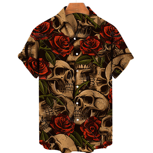Camisa Skull Tropical del Abismo