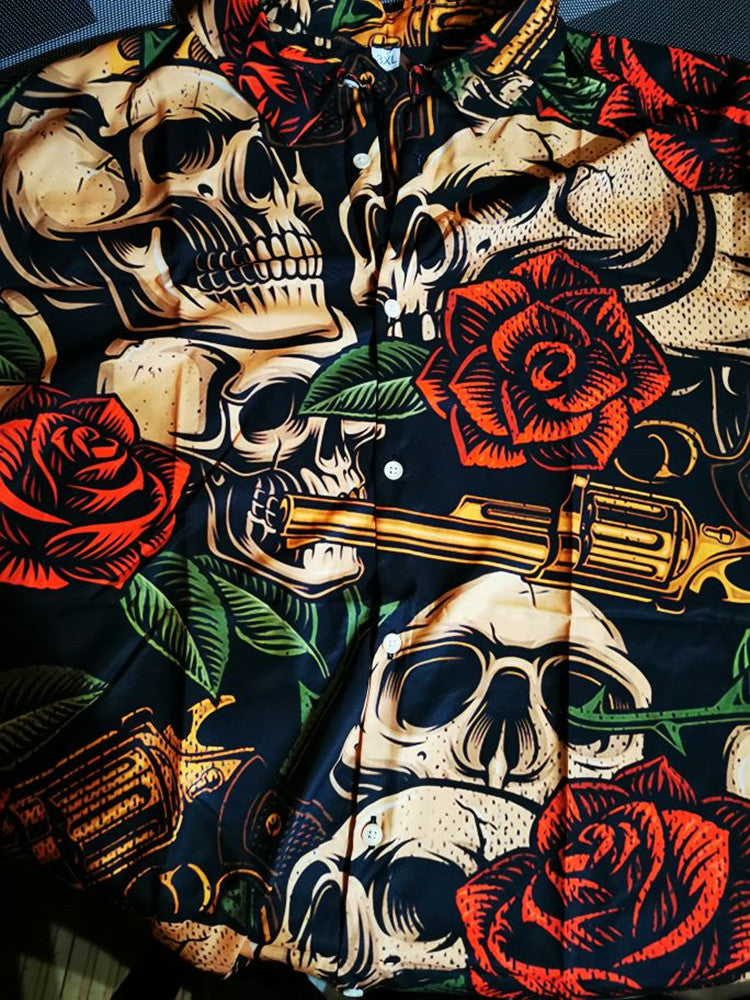 Camisa Skull Tropical del Abismo