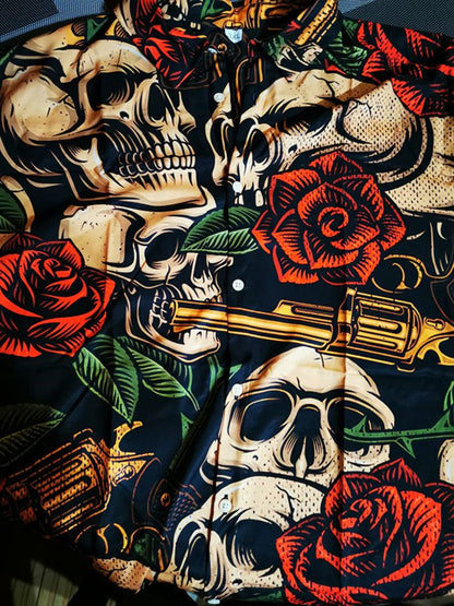 Camisa Skull Tropical del Abismo