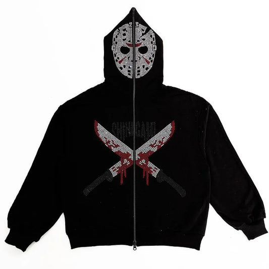 Sudadera Gótica Masculina Azrael