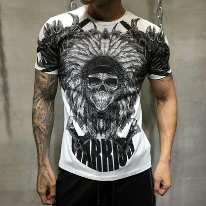 Camiseta Calavera con Cristales Oscuros
