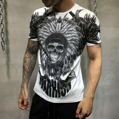 Camiseta Calavera con Cristales Oscuros