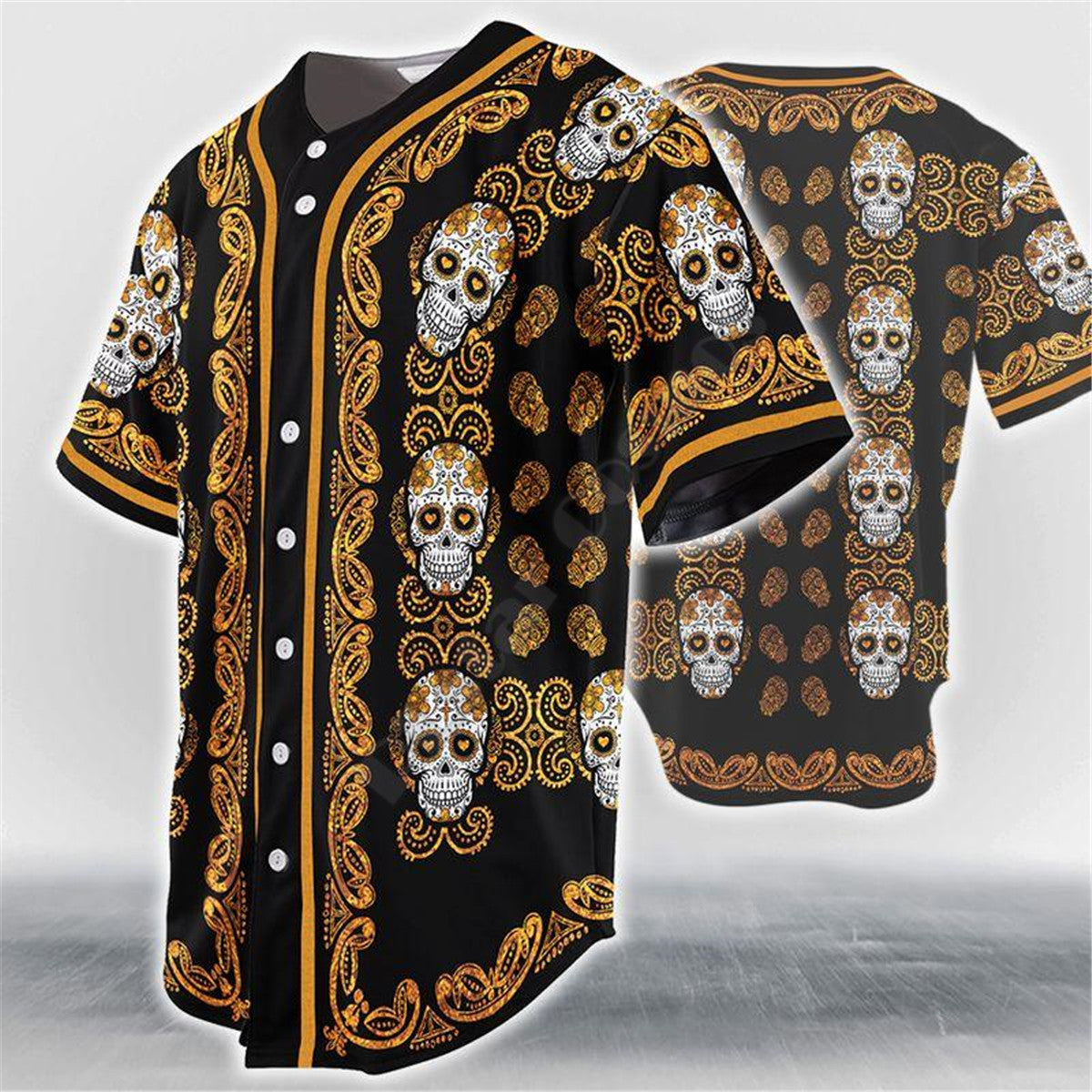 Jersey Calavera Baseball del Caos