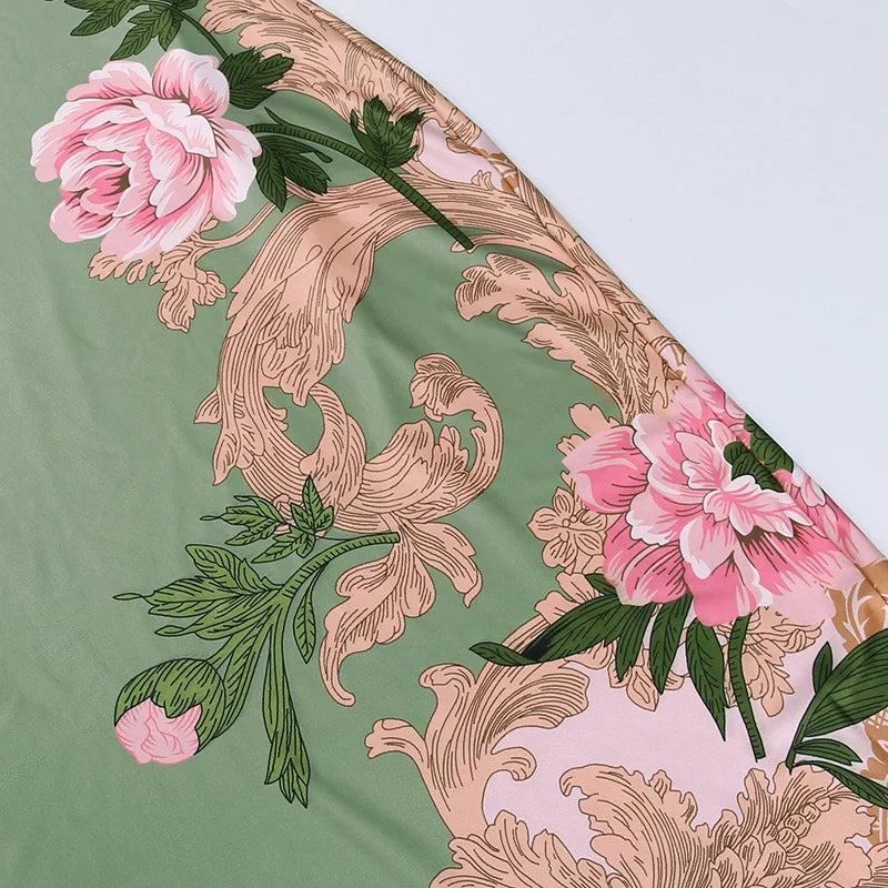 Vestido Gótico Floral Print