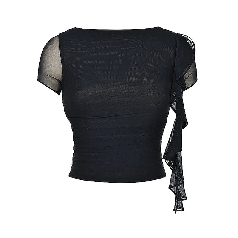 Vestido Gótico Ruffle Two-Piece Set