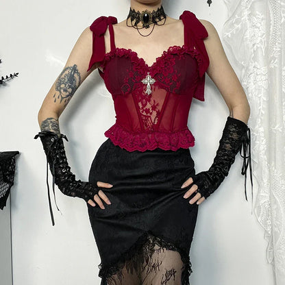 Gothic Lace Top Gótico