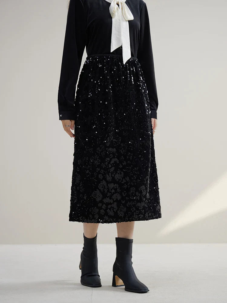 Falda Gótica Gisella Sequin