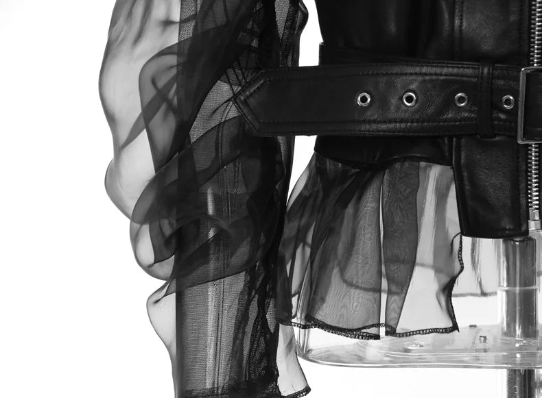 Chaqueta Gótica 's Faux Leather