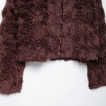 Chaqueta Gótica Textured O-Neck