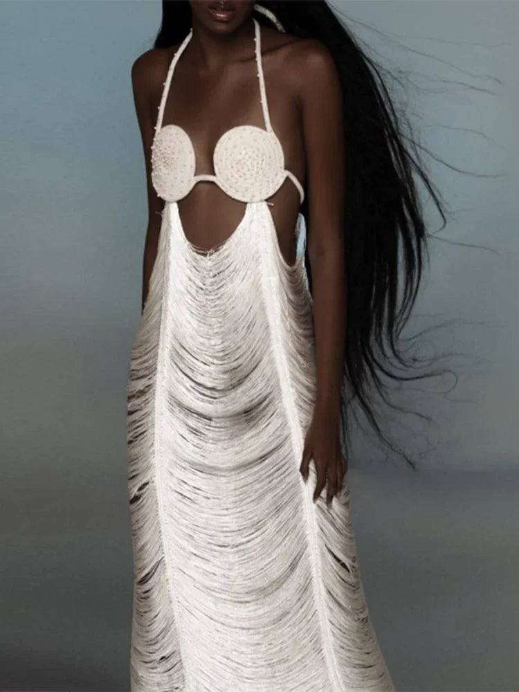 Vestido Gótico Halter Long