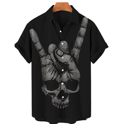 Camiseta Gótica Calavera Profana