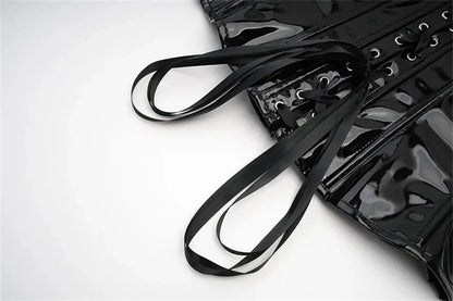 Top Gótico PU Leather Corset