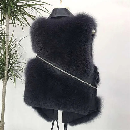 Chaqueta Gótica Fluffy Fur Vest
