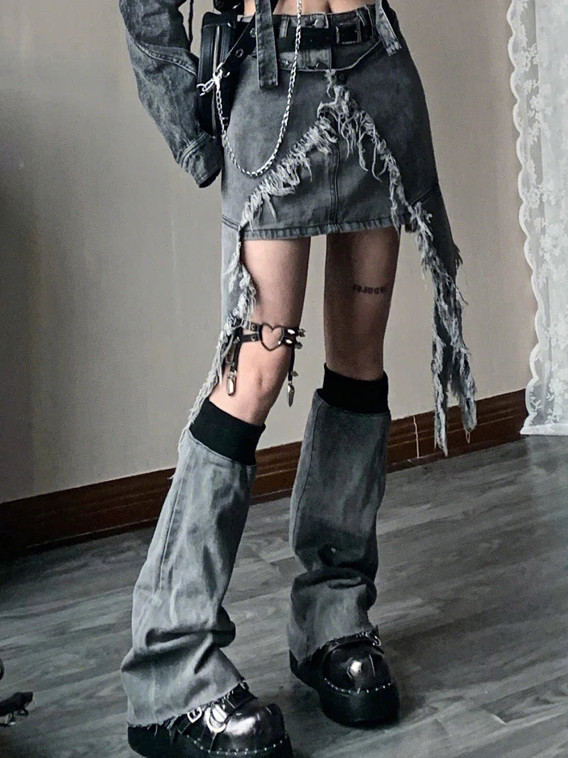 Falda Gótica Morgana de Denim