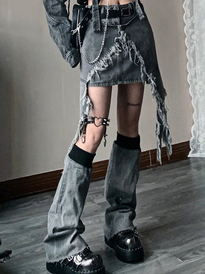 Falda Gótica Morgana de Denim