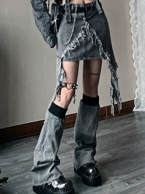 Falda Gótica Morgana de Denim