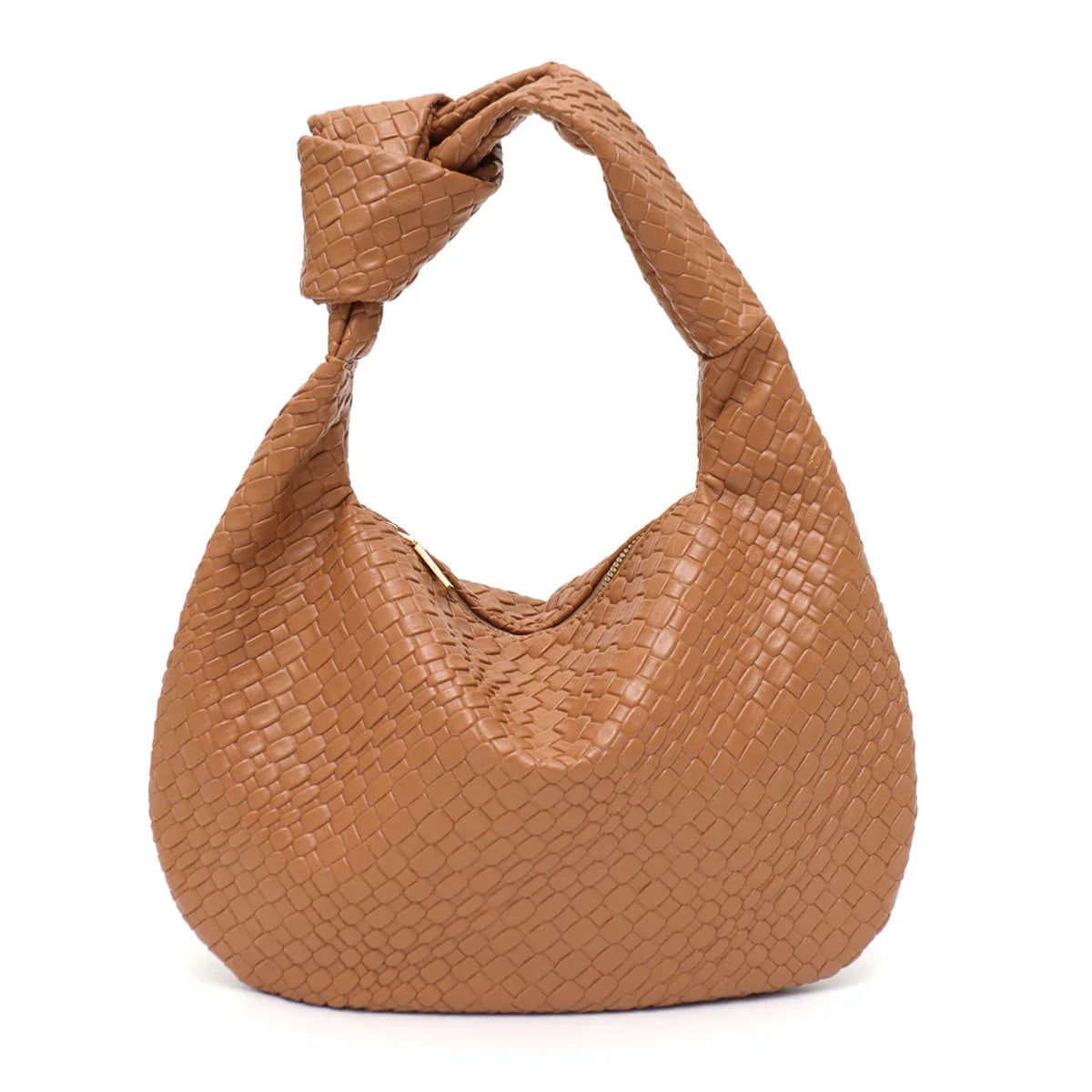 Woven Vegan Cuero Bolso