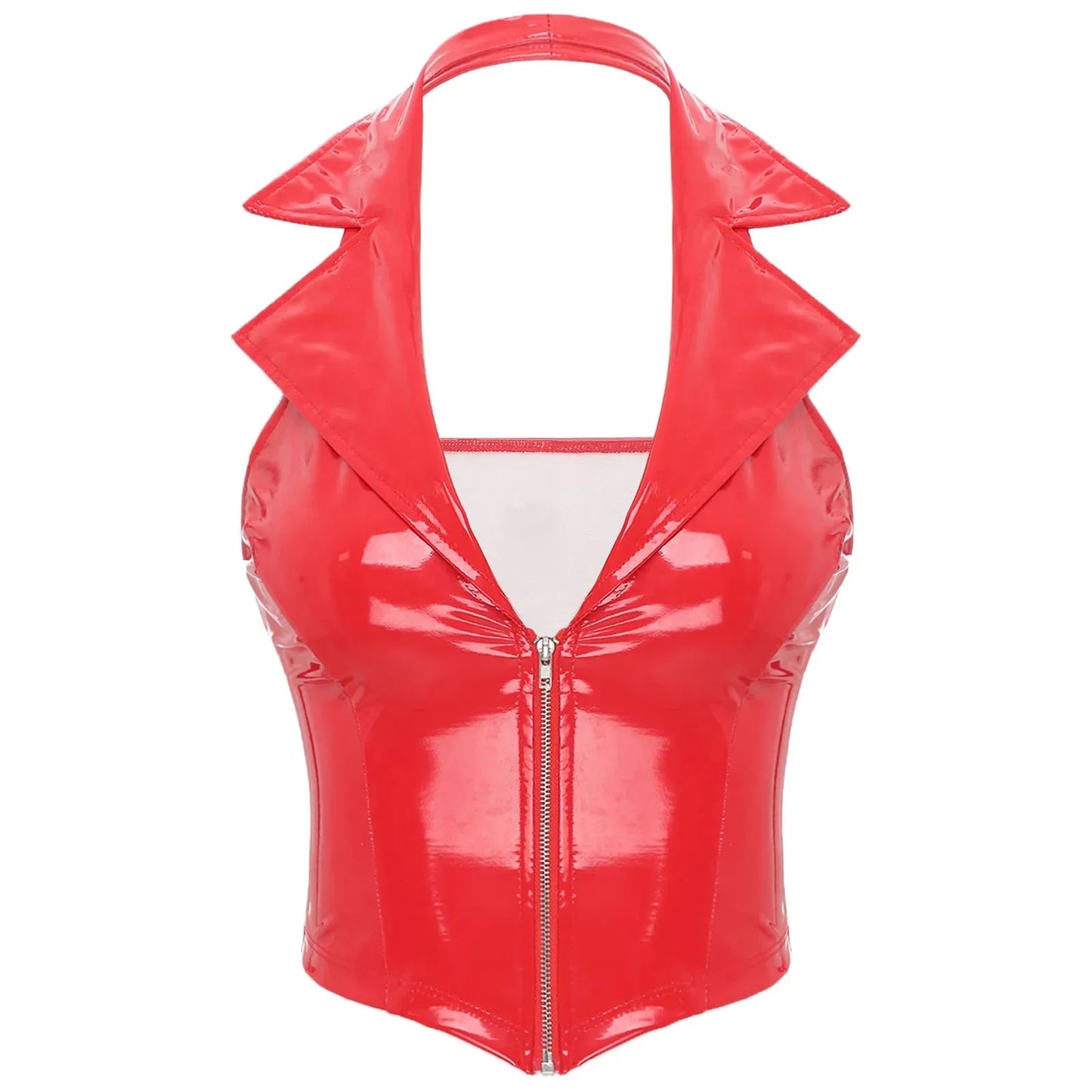 Top Gótico Latex Crop