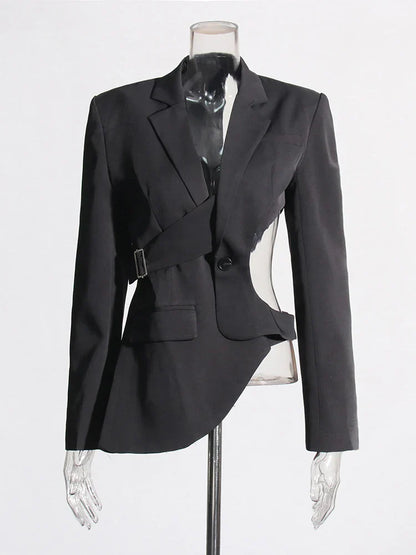 Blazer Gótico Bell Asymmetric Cutout