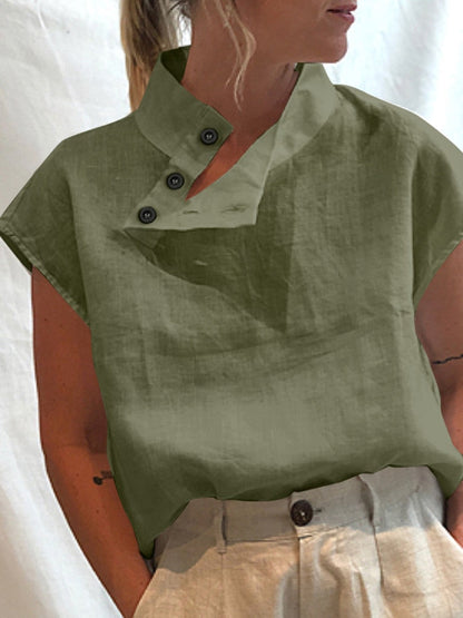 Camiseta Gótica Salmia Cotton Linen Shirts