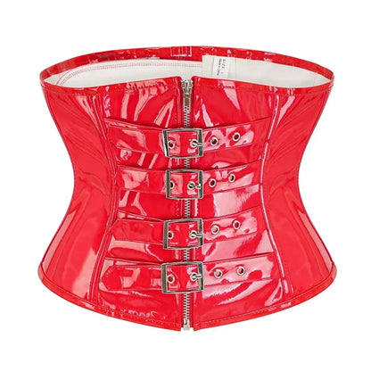 Top Gótico PU Leather Corset