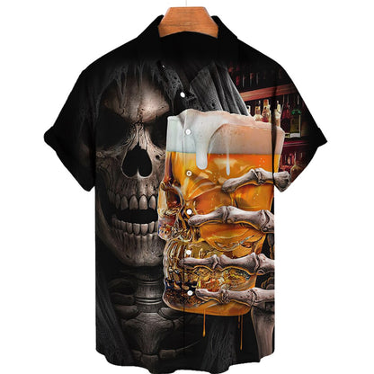 Camiseta Gótica Calavera Profana