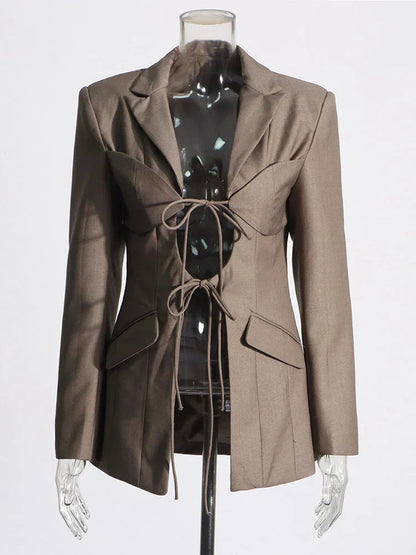 Blazer Gótico Lucia Lace Up