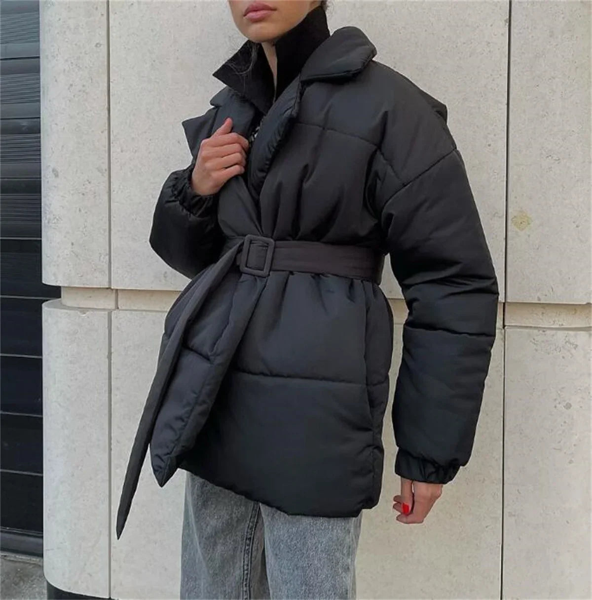 Chaqueta Gótica Lapel Belted