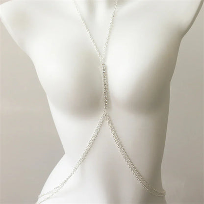 Collar Rhinestone Chest