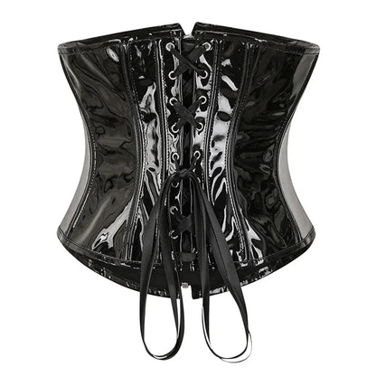 Top Gótico PU Leather Corset