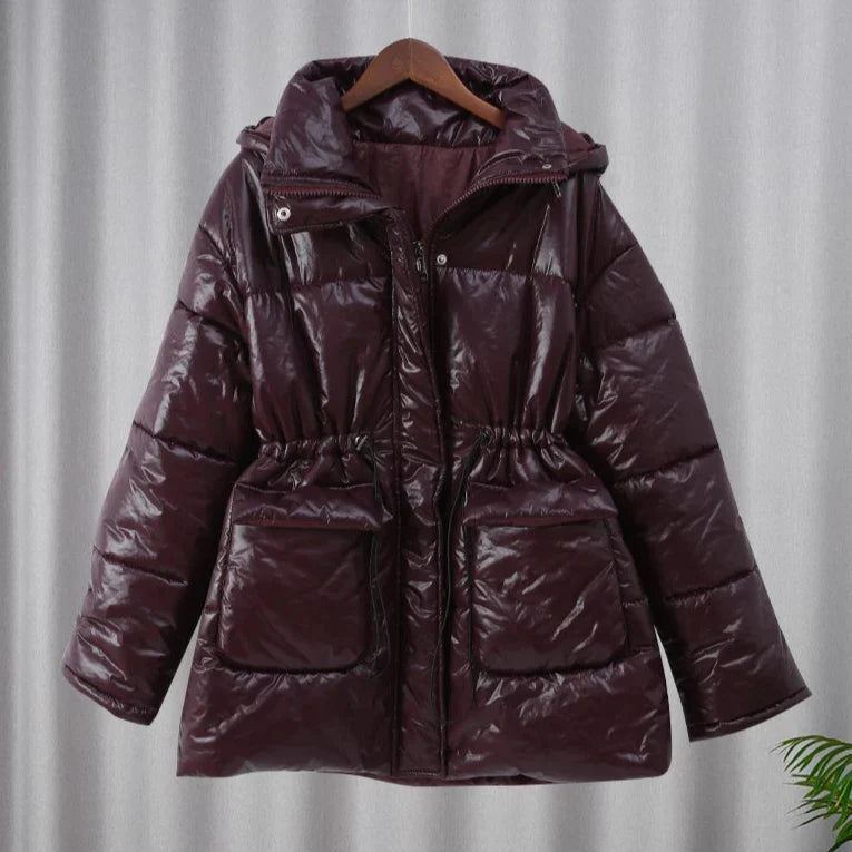 Chaqueta Gótica Casual Burgundy Lace Up