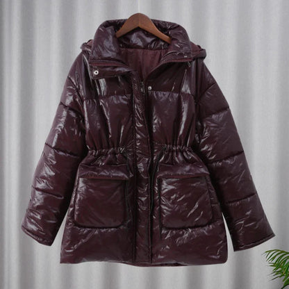 Chaqueta Gótica Casual Burgundy Lace Up