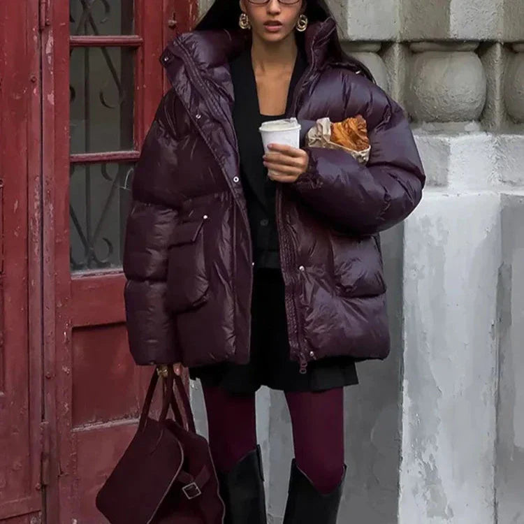 Chaqueta Gótica Casual Burgundy Lace Up