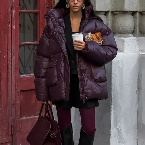 Chaqueta Gótica Casual Burgundy Lace Up