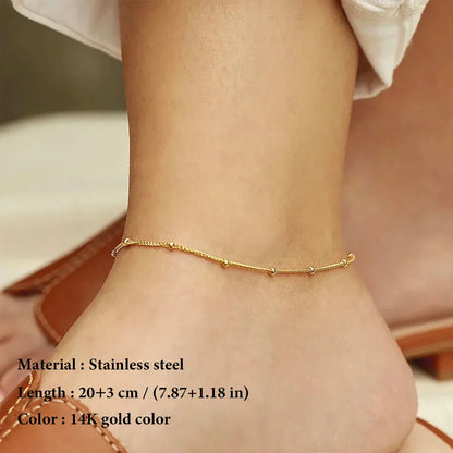 Cadena Stainless Steel Anklet