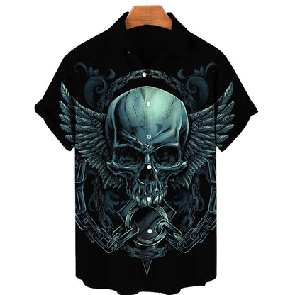 Camiseta Gótica Calavera Profana